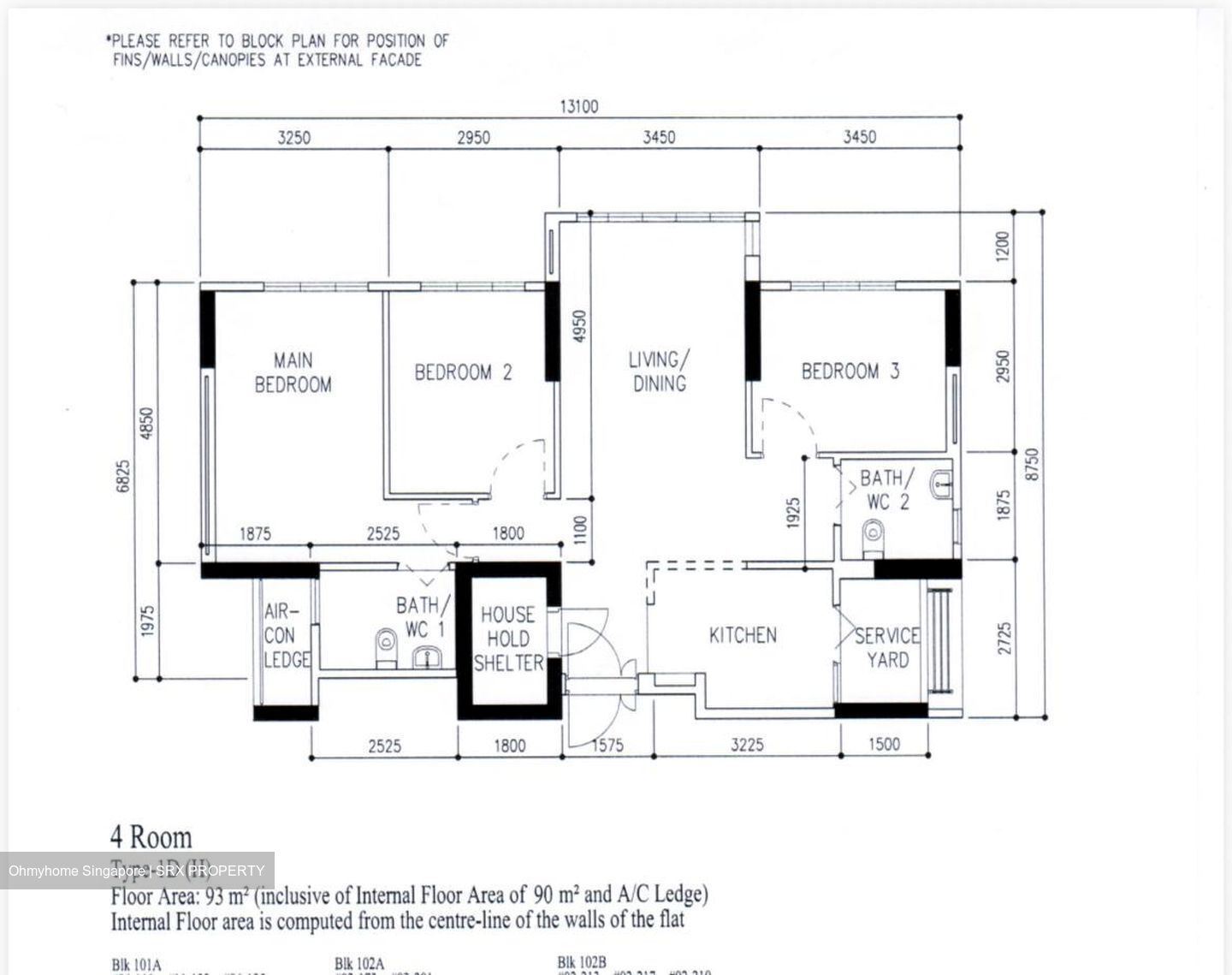 Blk 101A Alkaff Courtview (Toa Payoh), HDB 4 Rooms #539110031